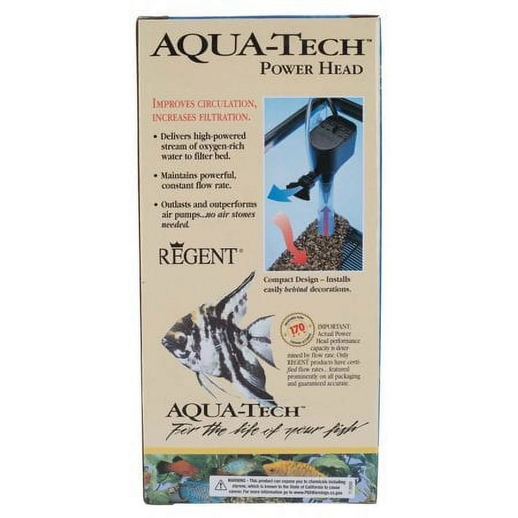 Power Head Submersible Black Pump for Aquariums, 1 Count