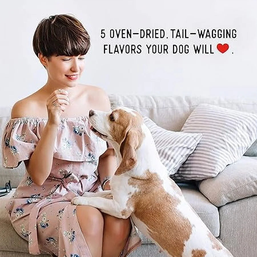 Dogs Love Chicken Jerky Dog Treats with Only 3 Ingredients and No Fillers, 1 Pound Bag