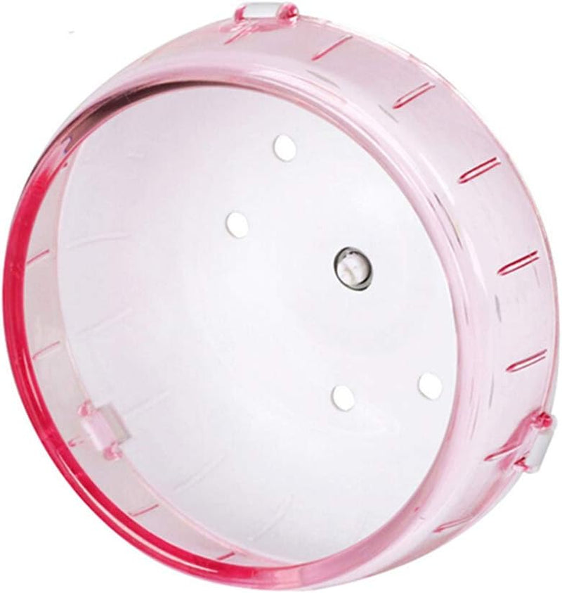 4.7 Inches Small Silent Spinner Exercise Running Wheel for Small Hamsters, Gerbils, or Mice (Pink Running Wheel)