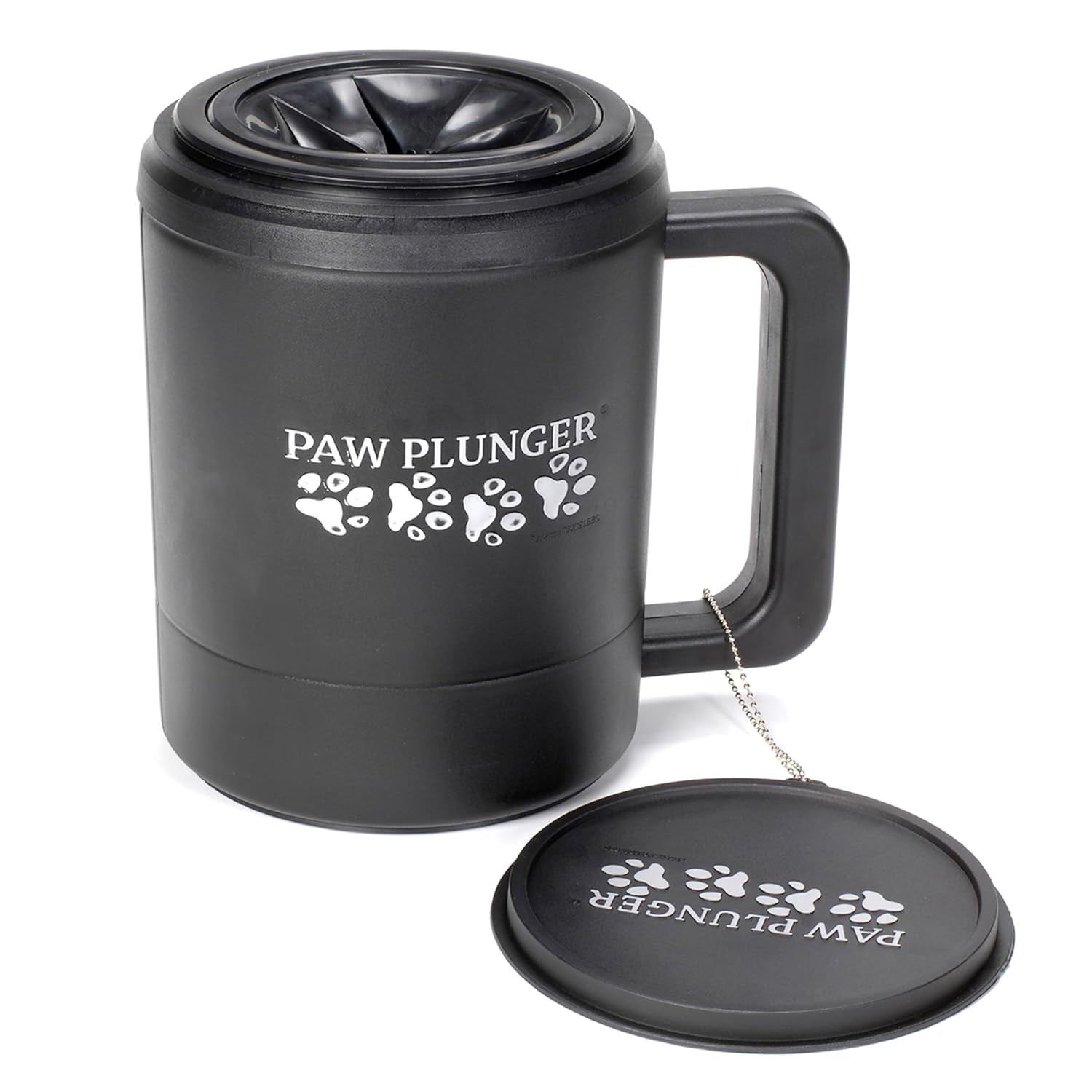 – Dog Paw Cleaner - Puppy Essentials - Portable Dirty Paw Washer - Ideal for Large Dogs - Black