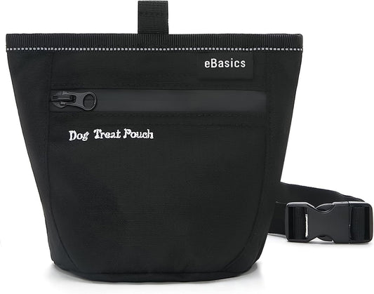 Dog Treat Pouch for Training Doggie Puppy Snack Reward Pouch Bait Bag Pet Treat Carrier Holder with Clip Waist Belt Magnetic Opening