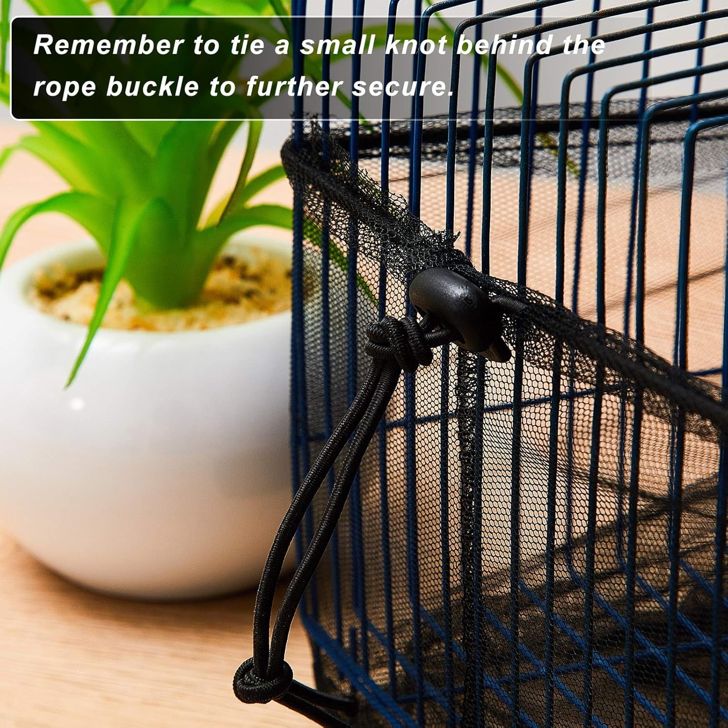 3 Pieces Large Adjustable Bird Cage Cover Seed Feather Catcher Birdcage Nylon Mesh Net Cover Soft Skirt Guard for Parakeet Macaw African round Square Cage (118 X 15 Inch in Circumference and Width)