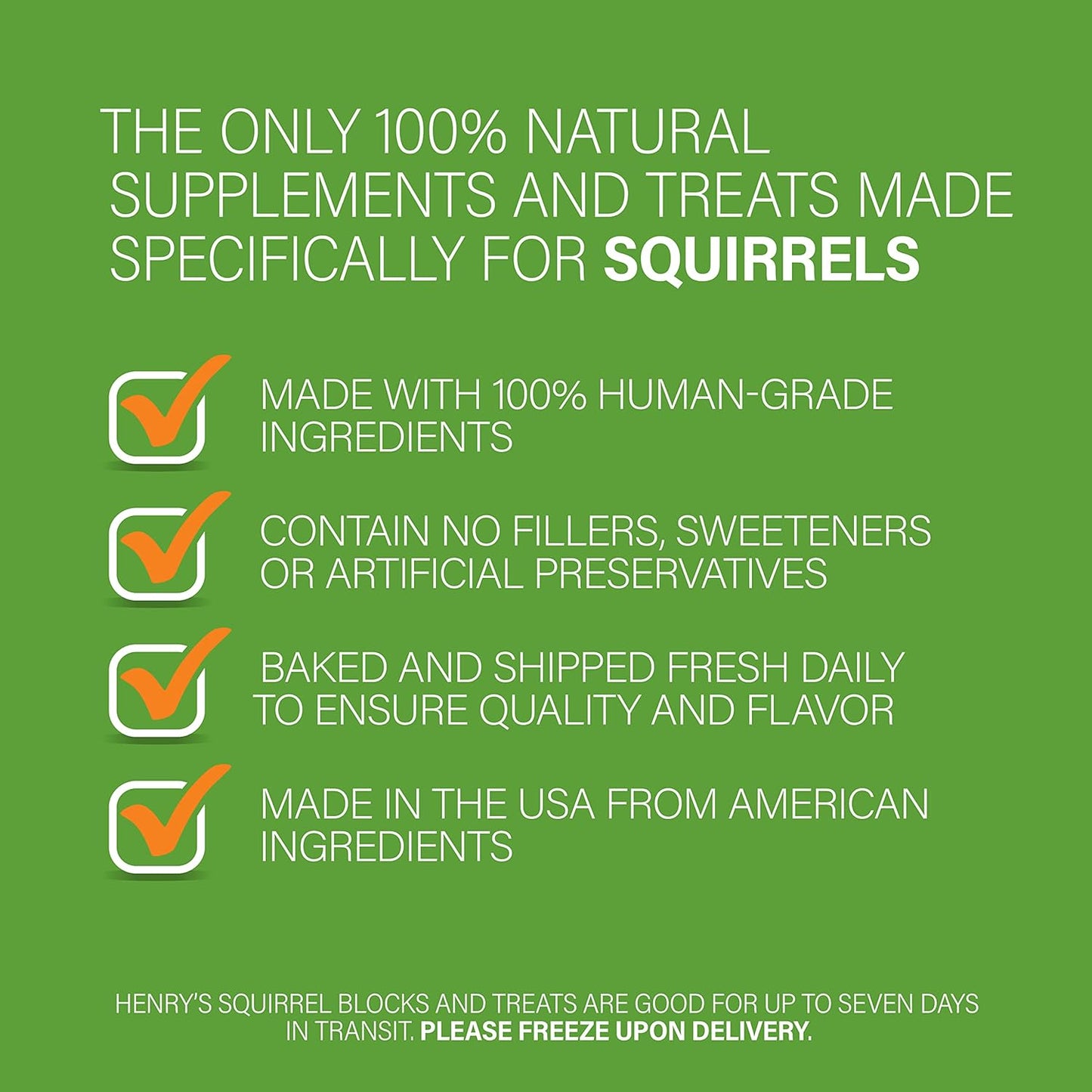 Henry'S Picky Blocks - Nutritionally Complete Rodent Blocks – Food for Squirrels, Flying Squirrels, and Chipmunks, 11 Ounces (2-Pack)