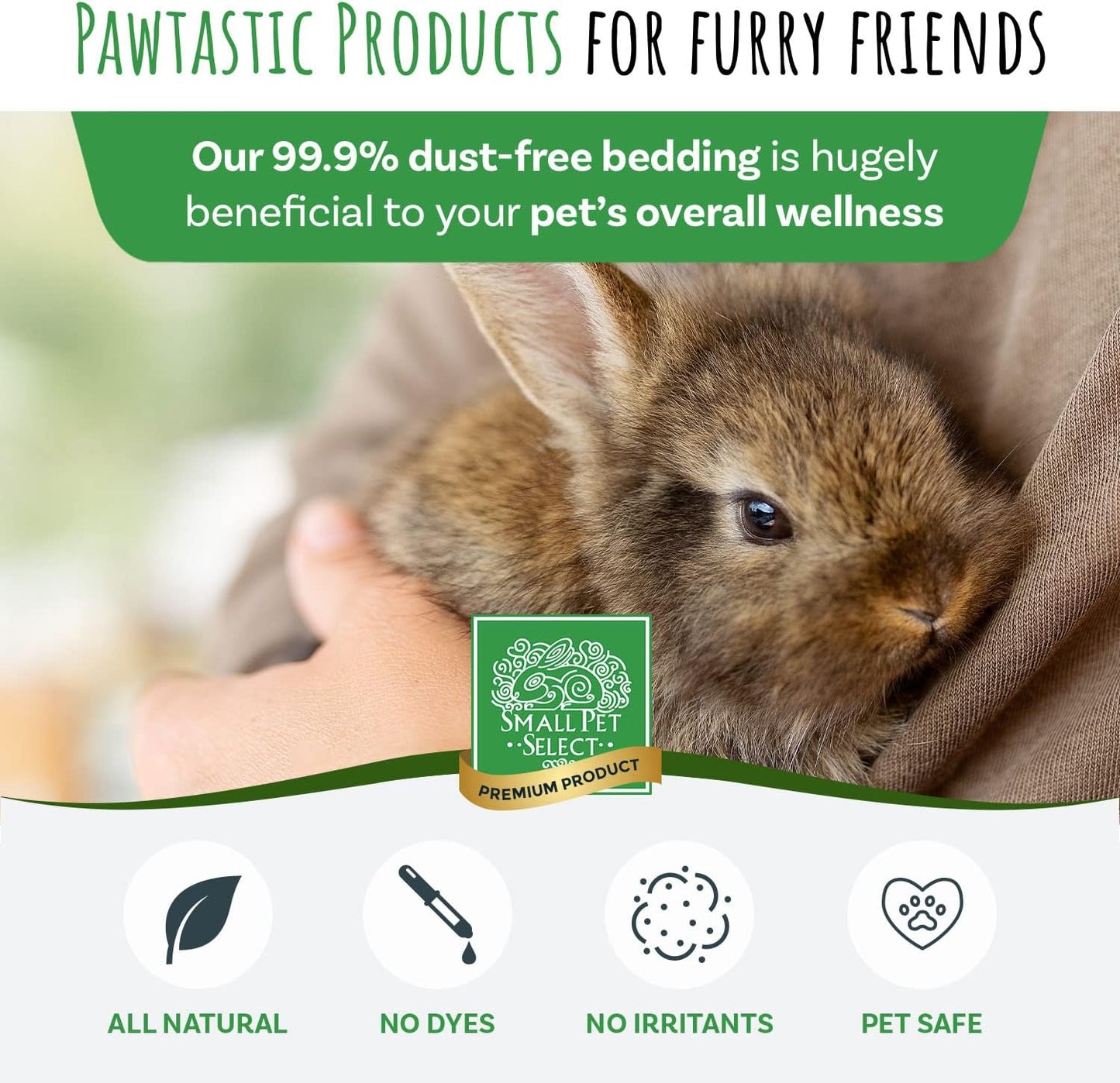 Brown Natural Paper Bedding, Soft Animal Bedding with Odor Control for Guinea Pig, Rabbit, Hamster, or Bunny, Cage Accessories, Made in the USA, 178L (2 Pack)