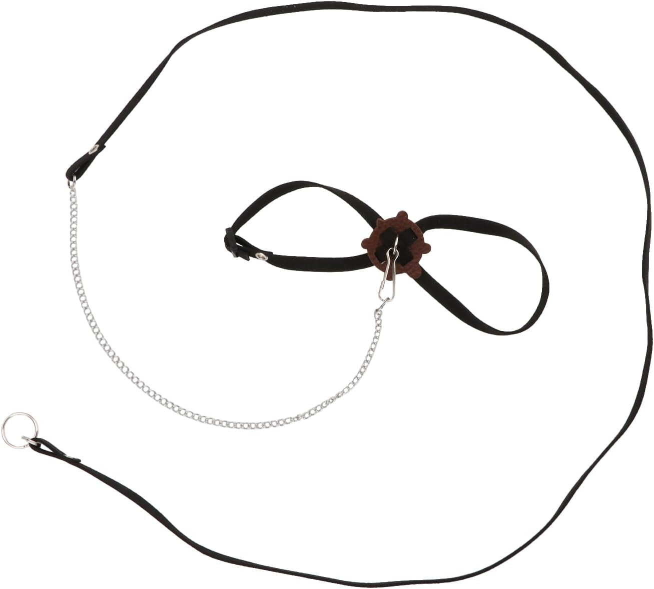 2 Pack Adjustable Reptile Harness and Leash for Lizard Gecko Bearded Dragon outside Walk (Black)