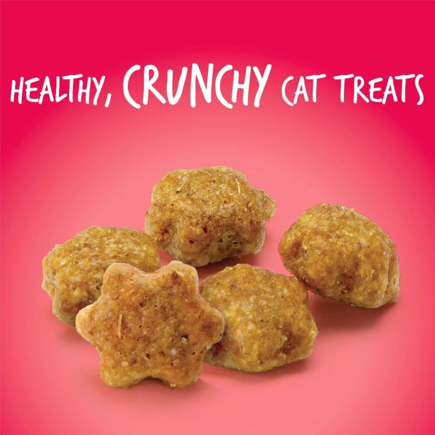 Cat Crunchy Treats for Cats – Healthy Low Calorie Packed with Protein – No Wheat, Corn or Soy – Made with Real Salmon with Cranberry – 2.5 Ounces