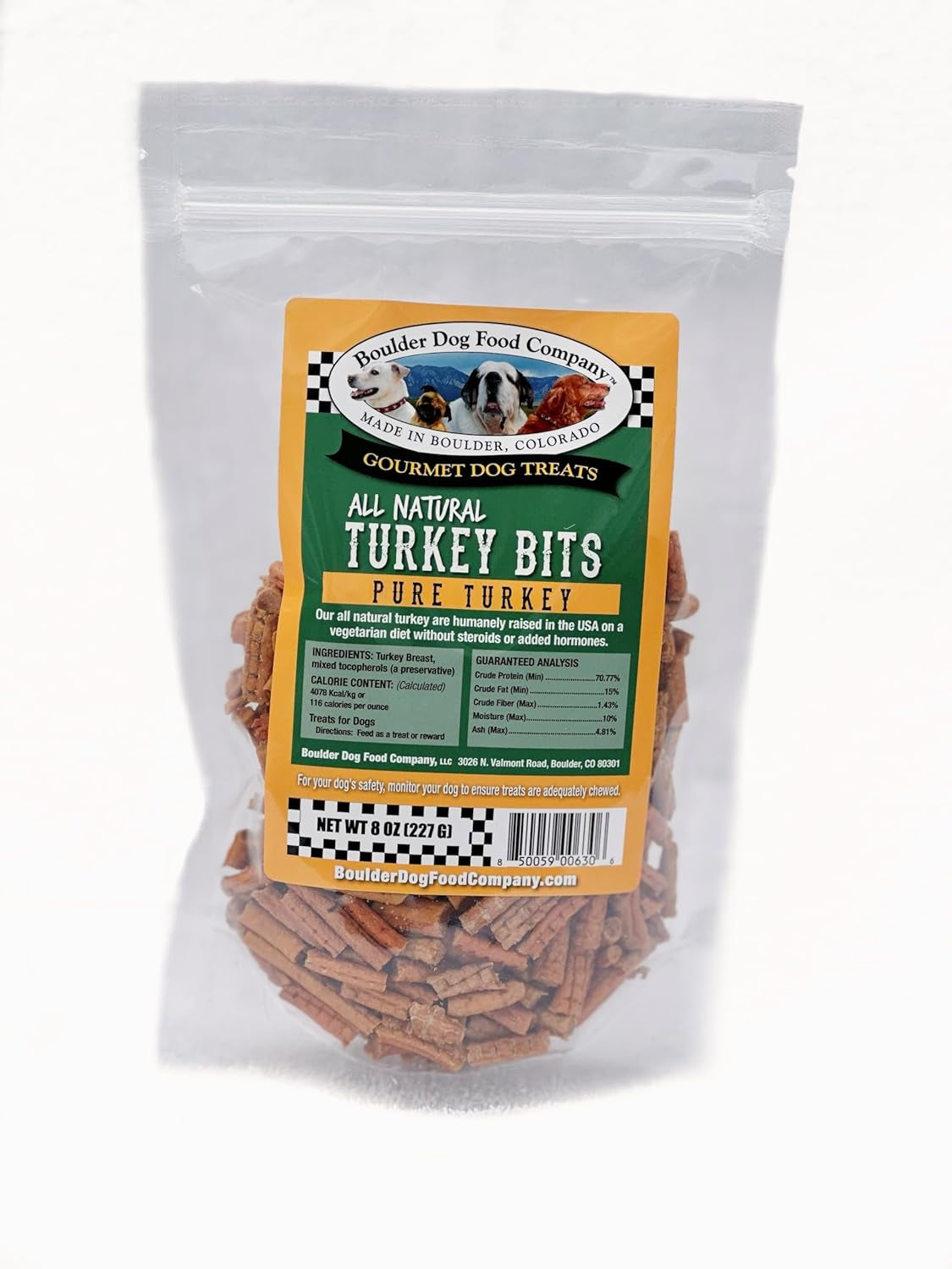 All Natural Bits Dog Treats, 8 Ounces (Turkey Bits)