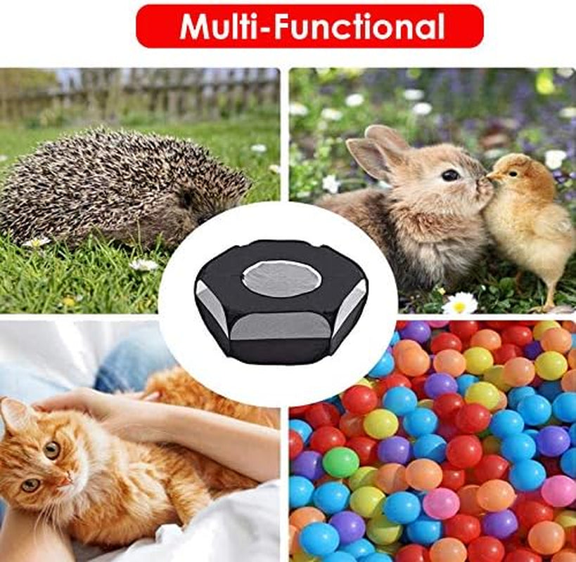 Small Animals Cage Tent, Pet Playpen with Top Opening Foldable Breathable Yark Fence for Guinea Pig, Rabbits, Hamster, Chinchillas and Hedgehogs(Dark Black)