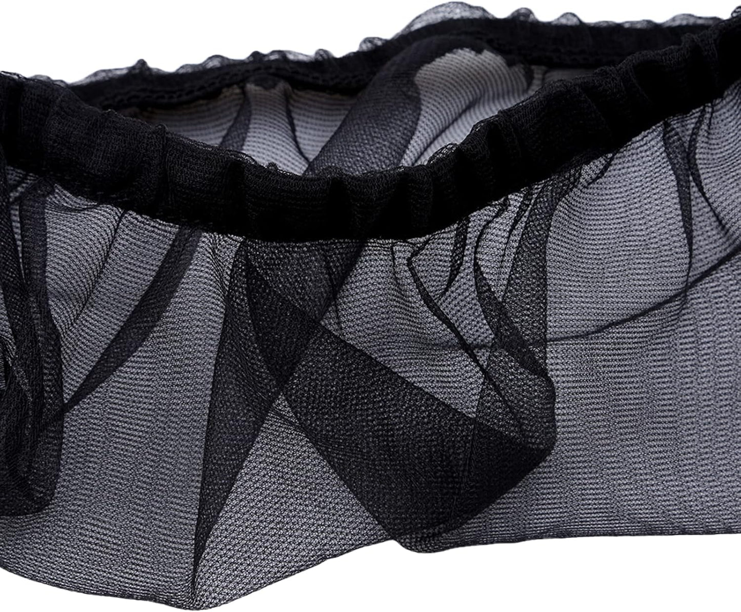 Bird Cage Seed Catcher, Airy Gauze Seeds Bird Cage Cover Guard Dust-Proof Universal Birdcage Accessories Parrot Bird Nylon Mesh Net Cover Stretchy Shell Skirt Traps Cage Basket (XL, Black)