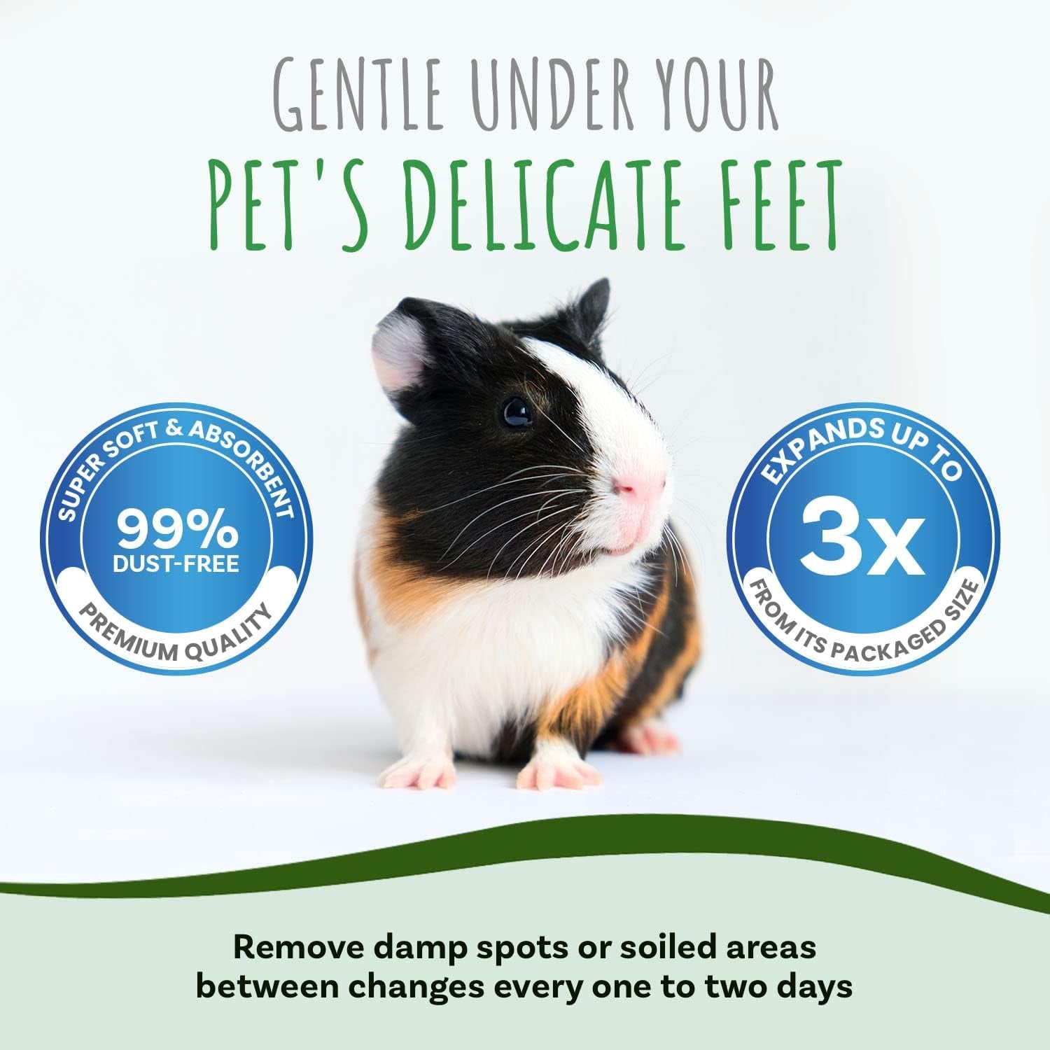 Brown Natural Paper Bedding, Soft Animal Bedding with Odor Control for Guinea Pig, Rabbit, Hamster, or Bunny, Cage Accessories, Made in the USA, 178L (2 Pack)