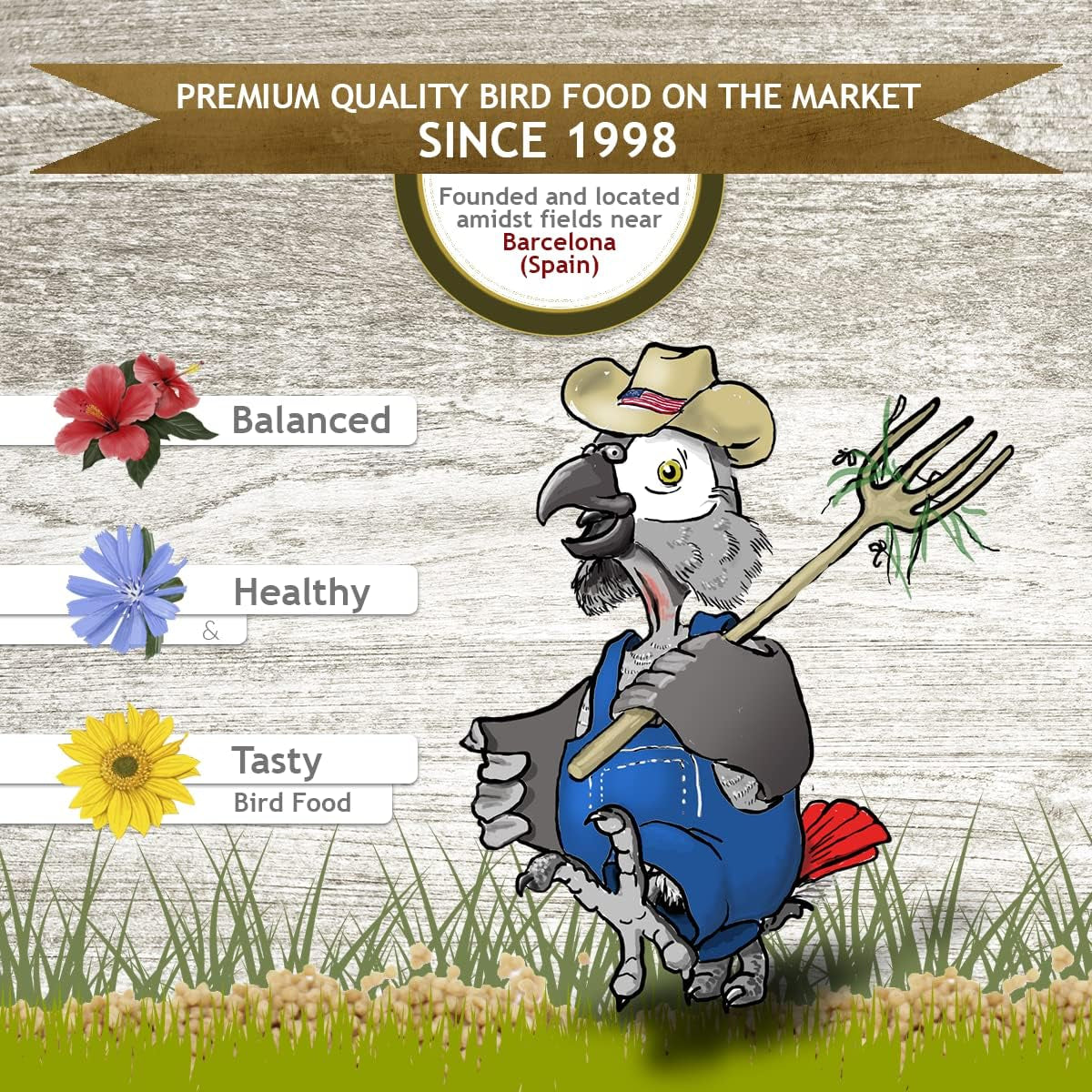 High Energy 6.6 Lb | Complete Pellet Diet for African Greys, Macaws and Other African Parrots | Premium Food for Birds, 100% No-Gmo