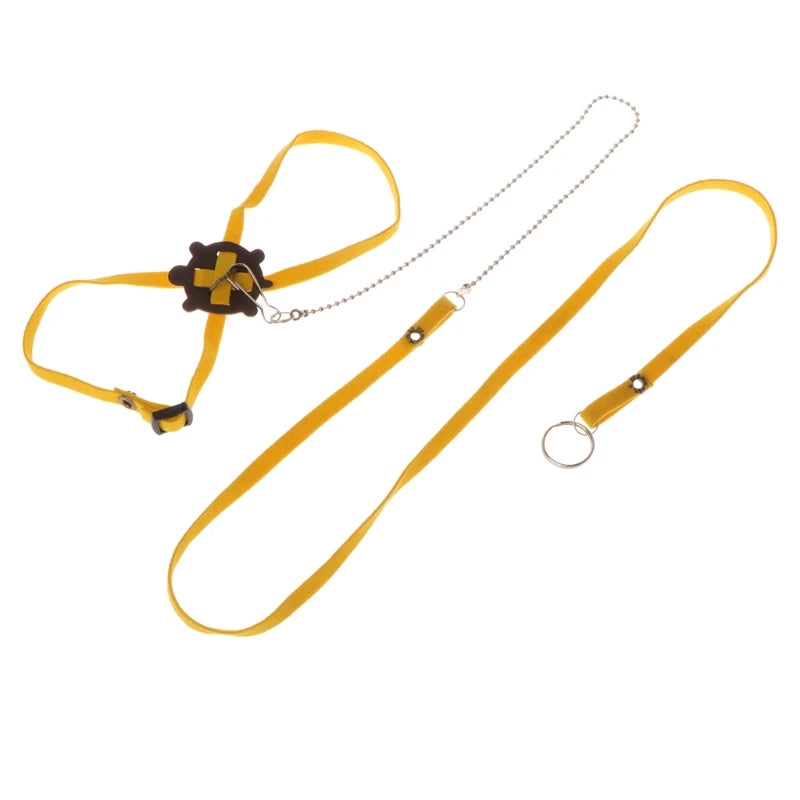 Pet Harness Reptile Leash Turtle Lizard Adjustable Outdoor Training Soft Strap Tortoise Reptile Adjustable Leashes