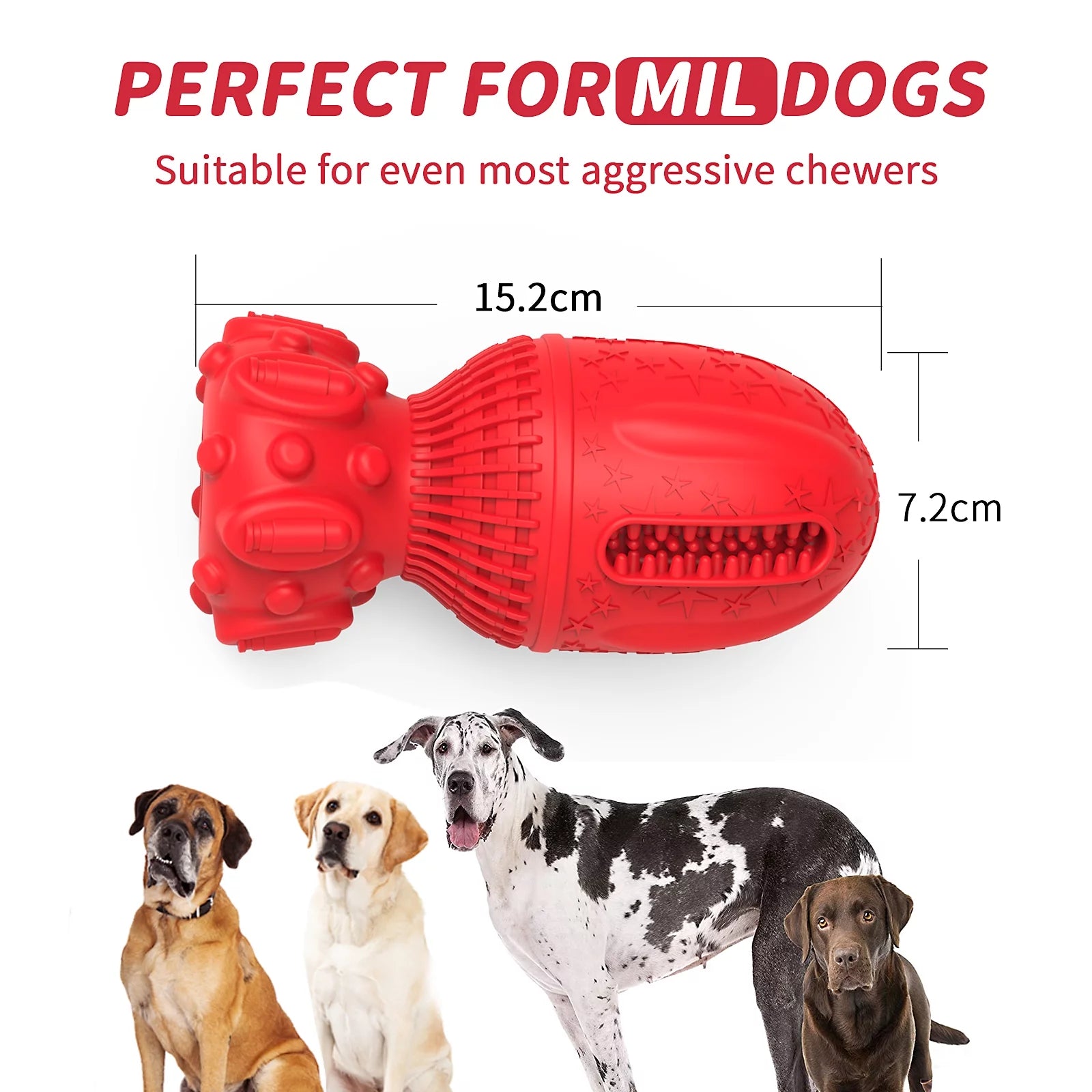 Dog Squeaky Toy for Large Medium Chewers, Interactive Dog Toys."Clearance Product, Random Color, Please Don'T Purchase If You Mind."